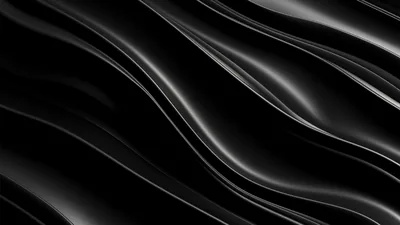Overlapping waves of muted colour fading toward a dark horizon.